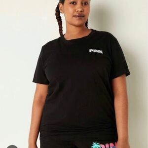 PINK Victoria's Secret Black Women's T-Shirt